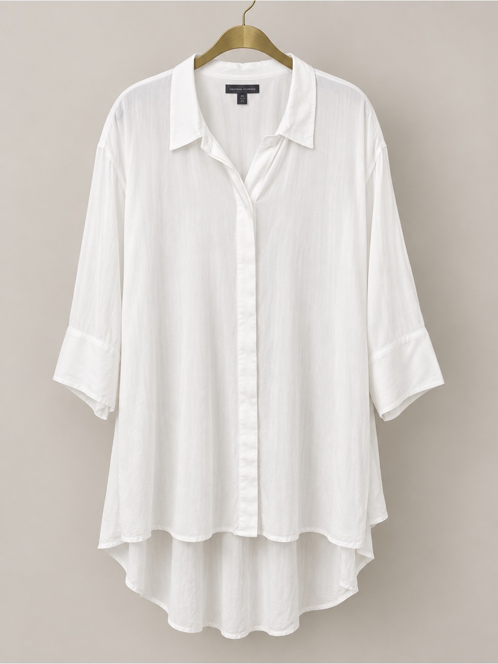 Universal Standard Toni Hi-Low Tunic White Size XS 10–12